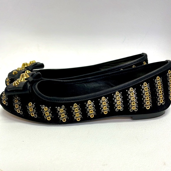 DSquared Black suede embellished flats - Picture 4 of 6